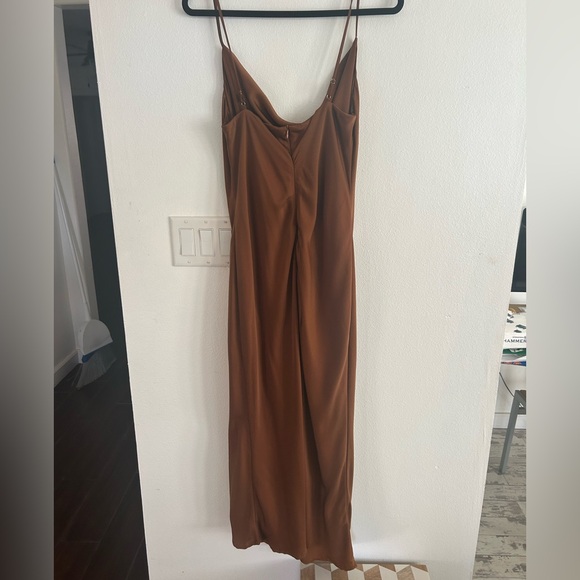 Lulu's Chic Brown Backless Dress - Picture 4 of 11
